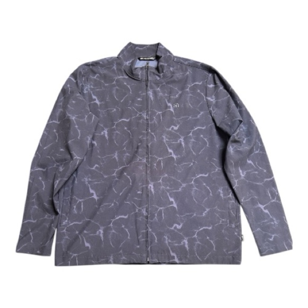 Travis Mathew Verge Full Zip Jacket in the blue tie-dye colorway Size Large